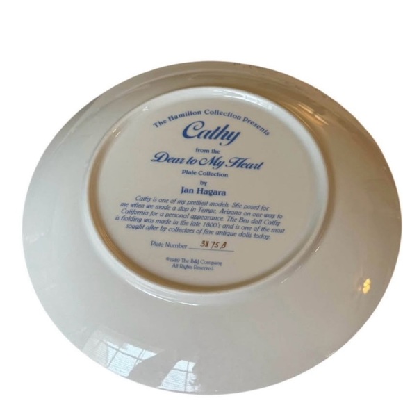 Hamilton Collection Jan Hagara "Dear To My Heart" Collection - 3 Plate Set  1990 - Picture 5 of 7